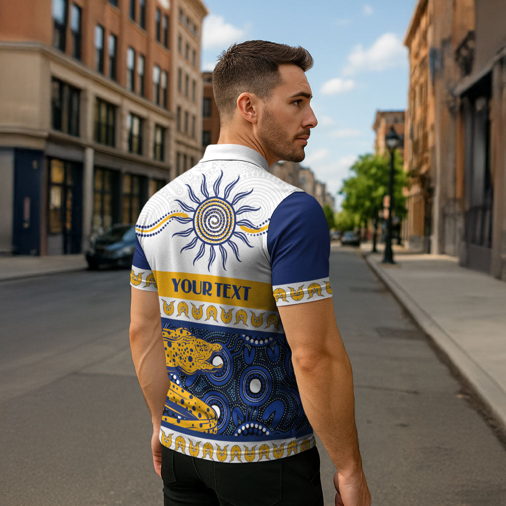 Eels NAIDOC Week Personalised Zipper Polo Shirt Aboriginal Torres Strait Islanders Vibe
