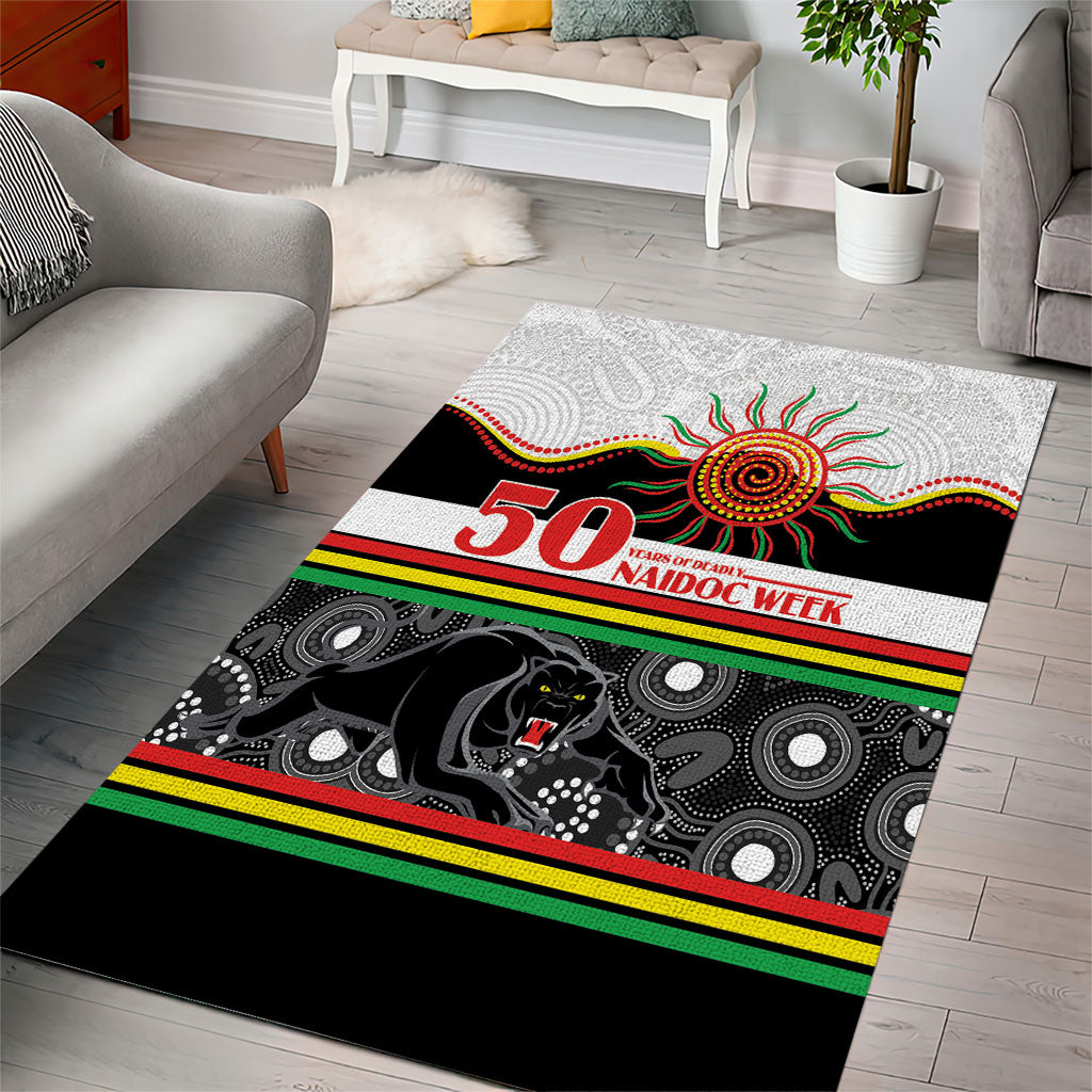 Panthers NAIDOC Week Area Rug Aboriginal Torres Strait Islanders Vibe