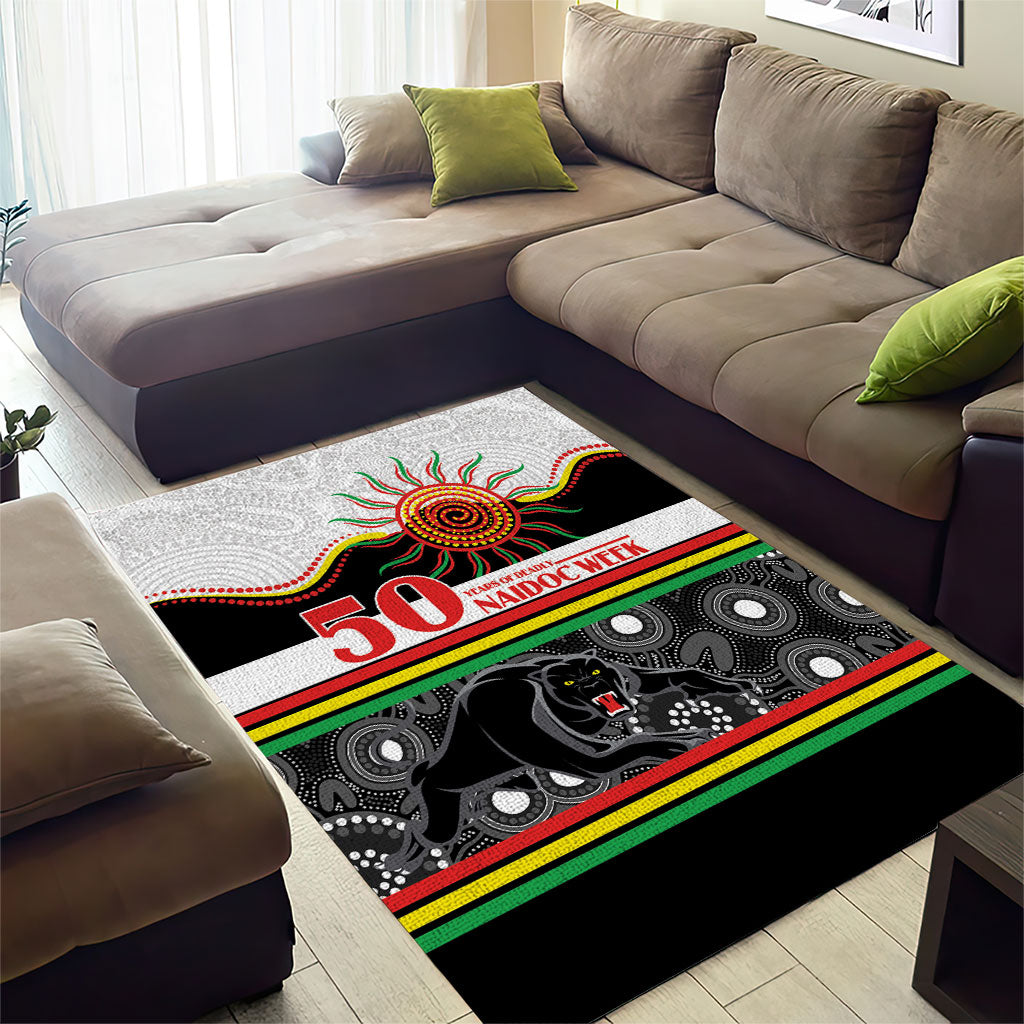 Panthers NAIDOC Week Area Rug Aboriginal Torres Strait Islanders Vibe