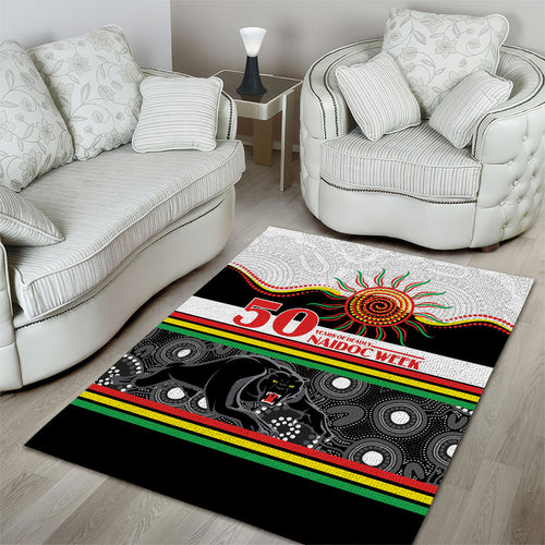 Panthers NAIDOC Week Area Rug Aboriginal Torres Strait Islanders Vibe