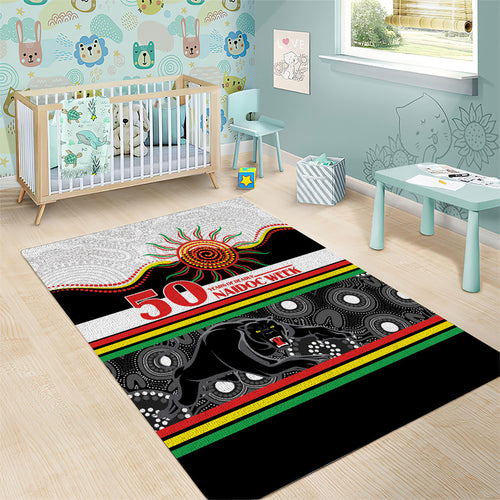 Panthers NAIDOC Week Area Rug Aboriginal Torres Strait Islanders Vibe