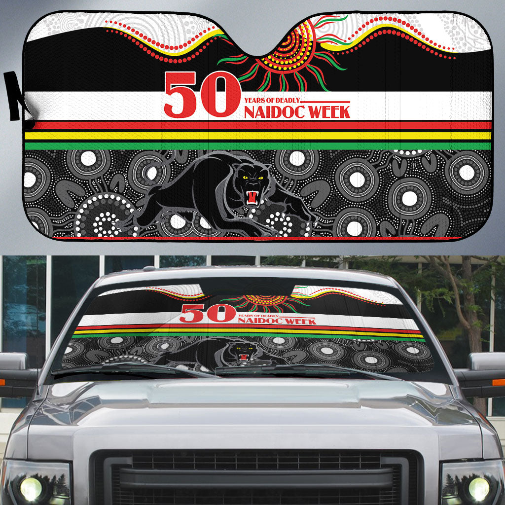Panthers NAIDOC Week Auto Sun Shade Aboriginal Torres Strait Islanders Vibe