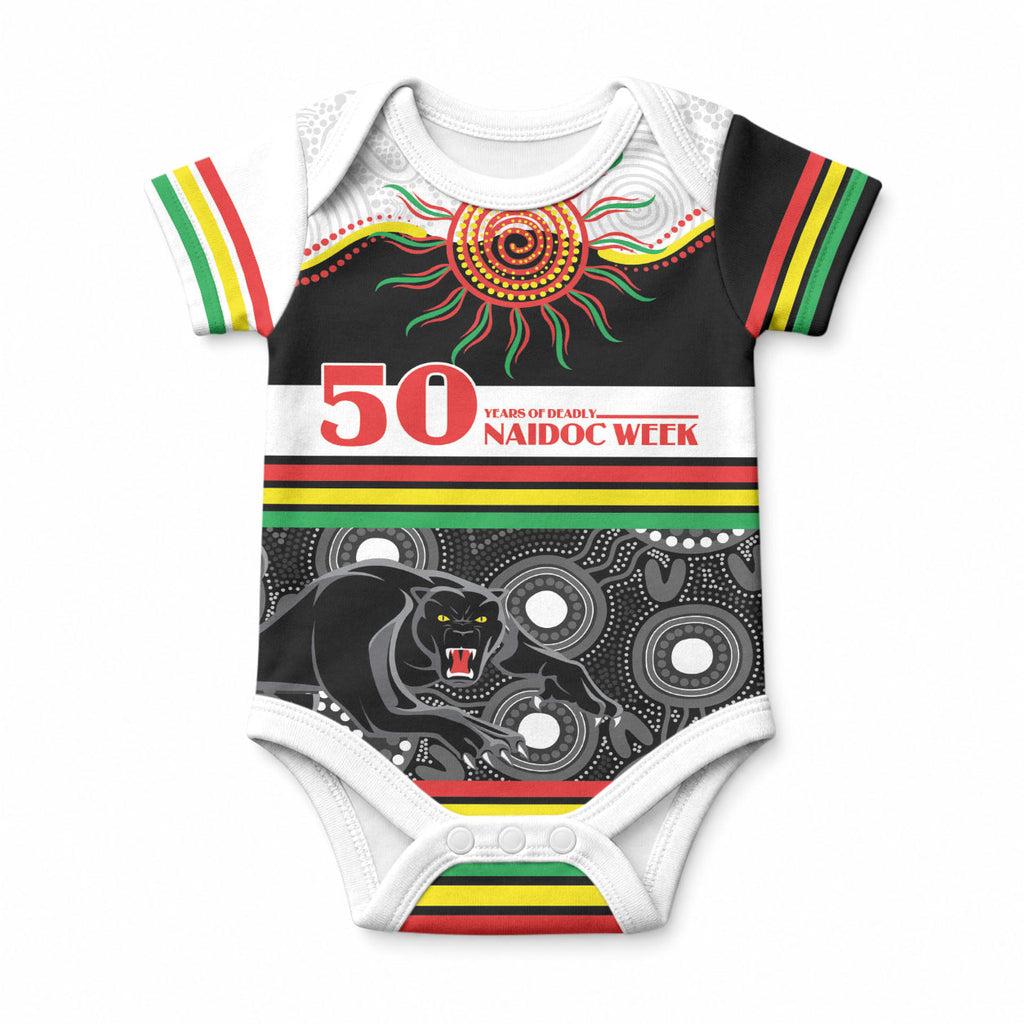 Panthers NAIDOC Week Personalised Baby Onesie Aboriginal Torres Strait Islanders Vibe