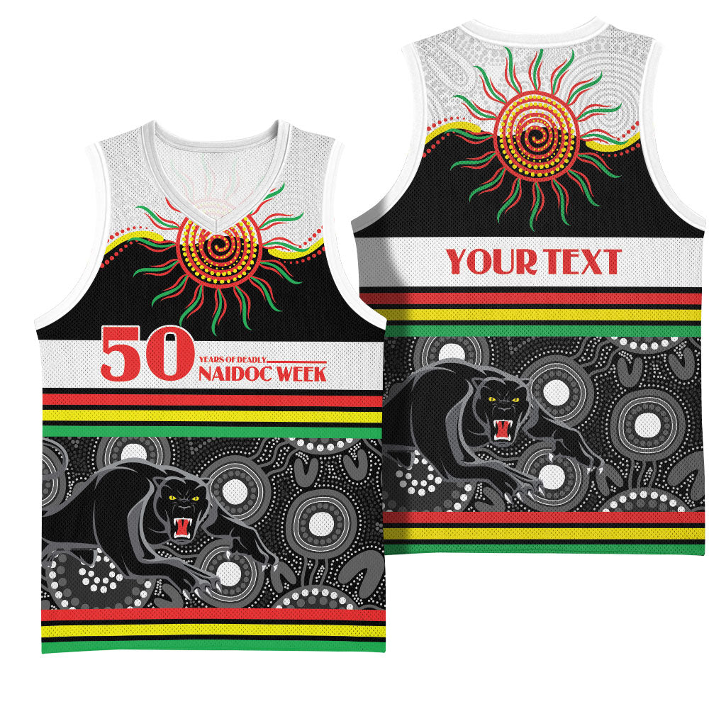 Panthers NAIDOC Week Personalised Basketball Jersey Aboriginal Torres Strait Islanders Vibe