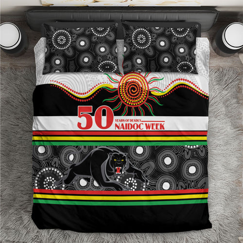Panthers NAIDOC Week Bedding Set Aboriginal Torres Strait Islanders Vibe