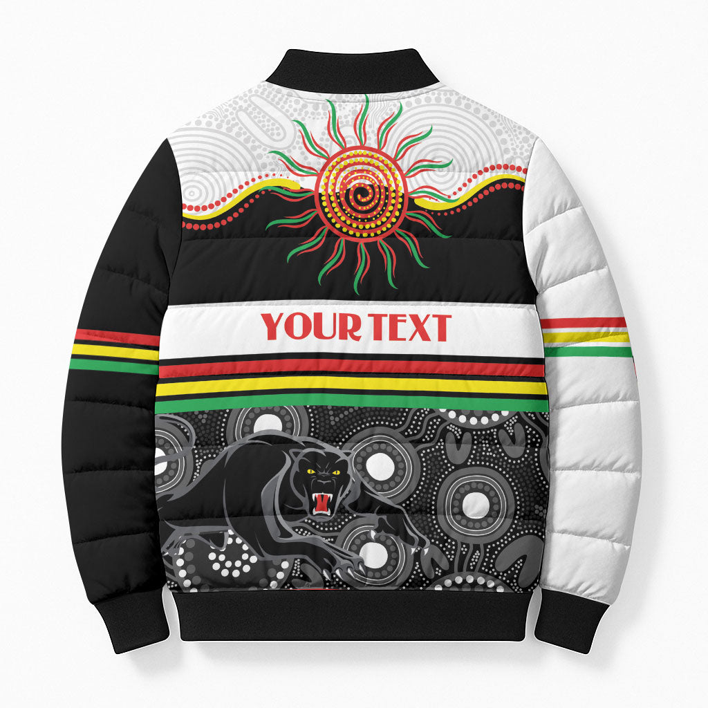Panthers NAIDOC Week Personalised Bomber Puffer Jacket Aboriginal Torres Strait Islanders Vibe