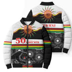Panthers NAIDOC Week Personalised Bomber Puffer Jacket Aboriginal Torres Strait Islanders Vibe
