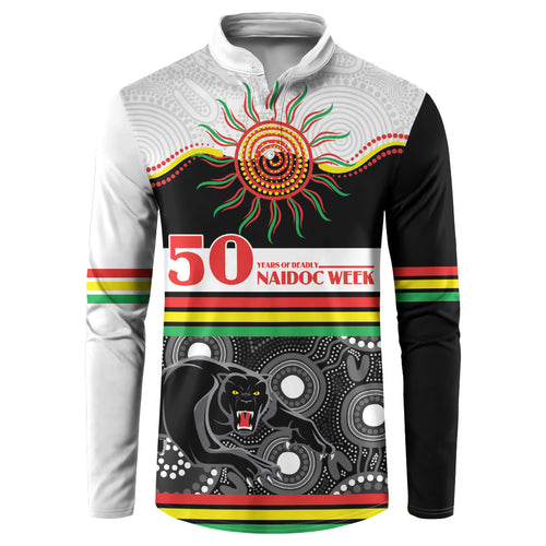 Panthers NAIDOC Week Personalised Button Sweatshirt Aboriginal Torres Strait Islanders Vibe