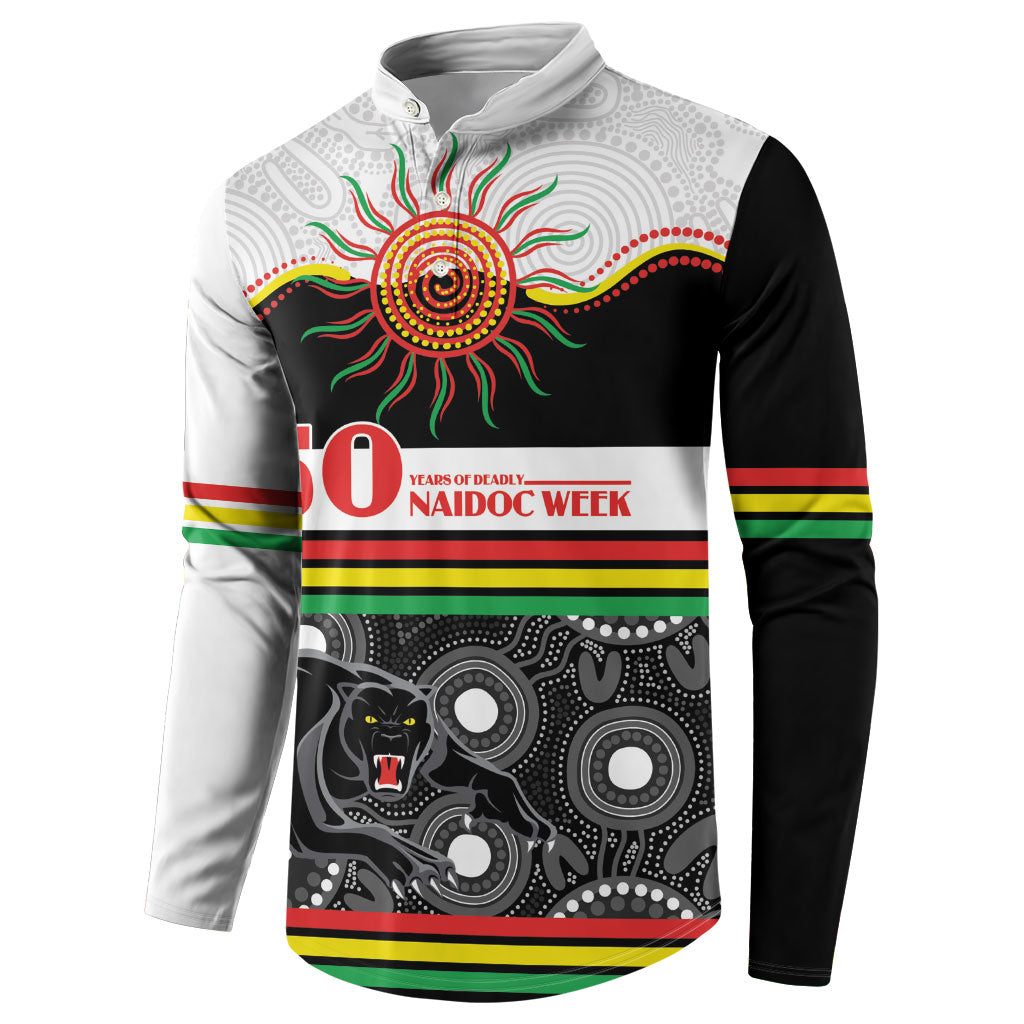 Panthers NAIDOC Week Personalised Button Sweatshirt Aboriginal Torres Strait Islanders Vibe