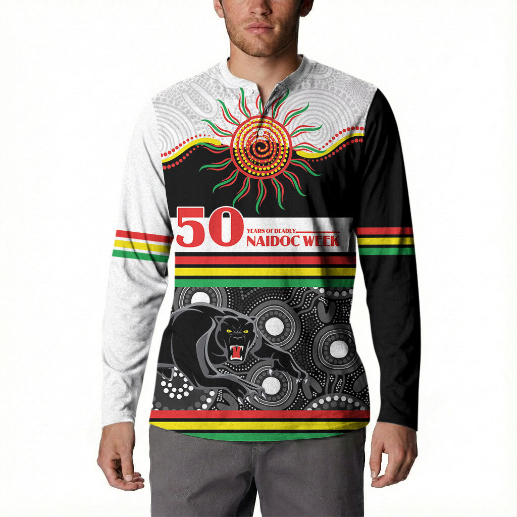 Panthers NAIDOC Week Personalised Button Sweatshirt Aboriginal Torres Strait Islanders Vibe