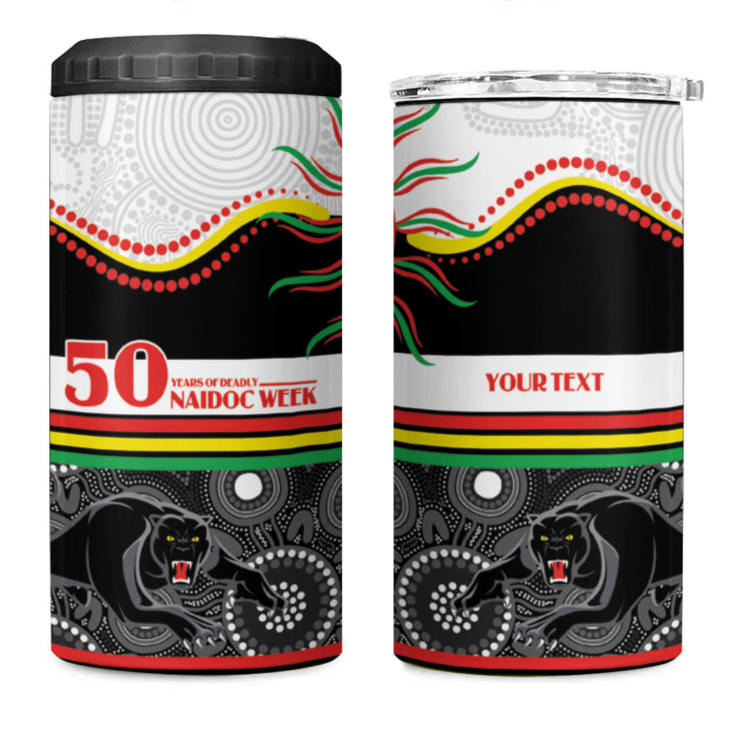 Panthers NAIDOC Week Personalised 4 in 1 Can Cooler Tumbler Aboriginal Torres Strait Islanders Vibe