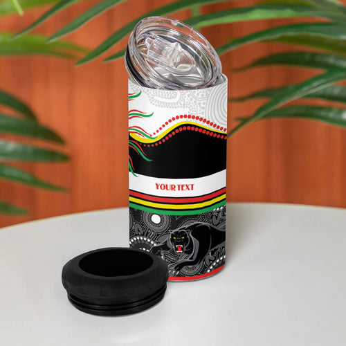 Panthers NAIDOC Week Personalised 4 in 1 Can Cooler Tumbler Aboriginal Torres Strait Islanders Vibe