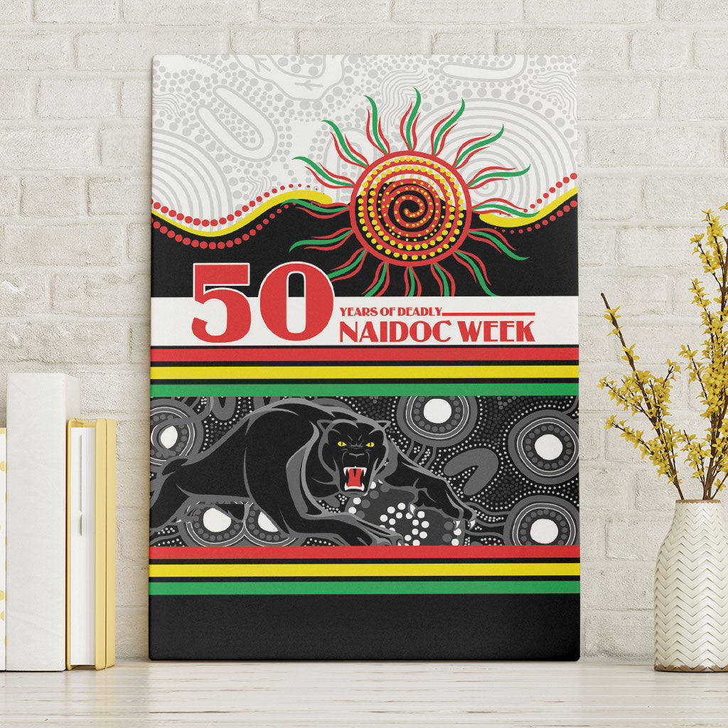 Panthers NAIDOC Week Canvas Wall Art Aboriginal Torres Strait Islanders Vibe