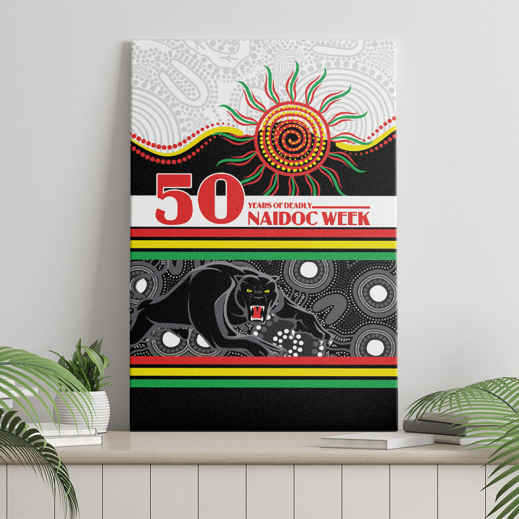 Panthers NAIDOC Week Canvas Wall Art Aboriginal Torres Strait Islanders Vibe
