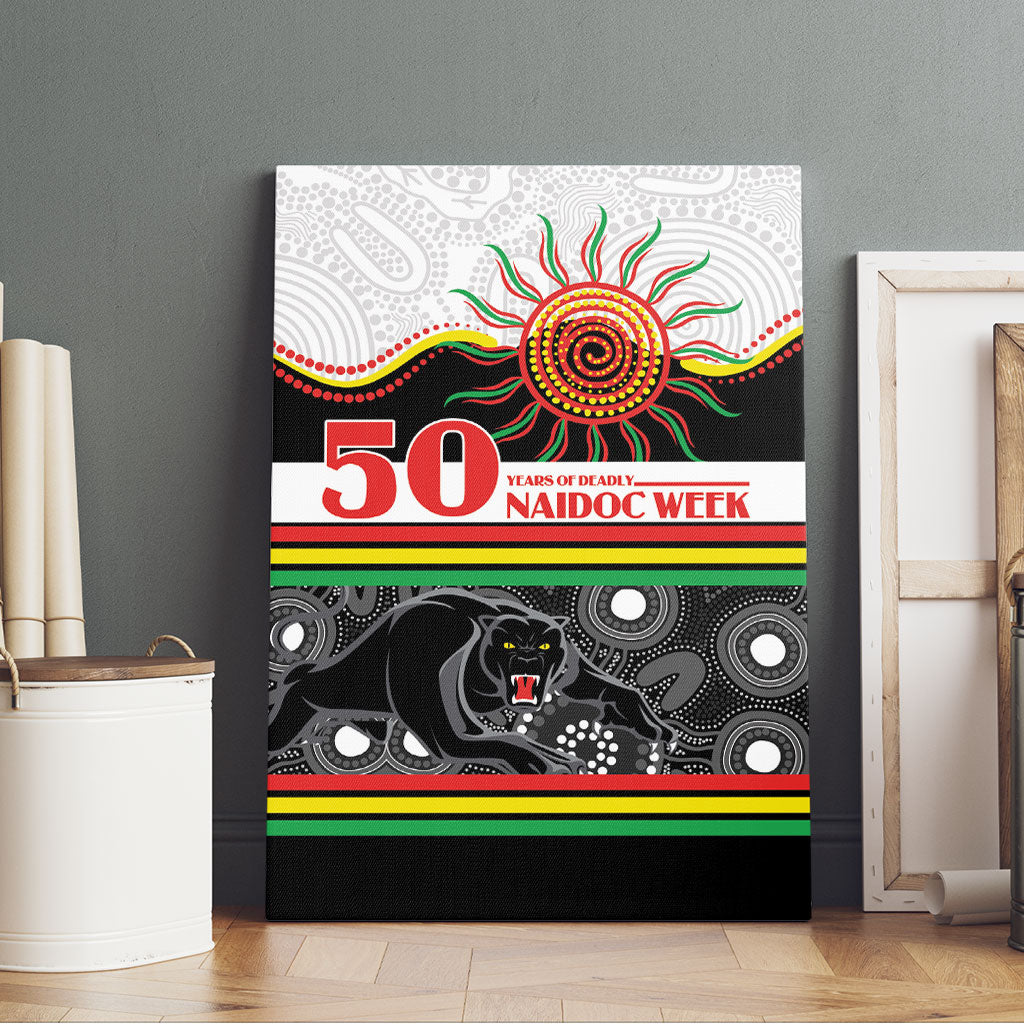 Panthers NAIDOC Week Canvas Wall Art Aboriginal Torres Strait Islanders Vibe