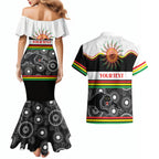 Panthers NAIDOC Week Personalised Couples Matching Mermaid Dress and Hawaiian Shirt Aboriginal Torres Strait Islanders Vibe