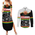 Panthers NAIDOC Week Personalised Couples Matching Summer Maxi Dress and Long Sleeve Button Shirt Aboriginal Torres Strait Islanders Vibe