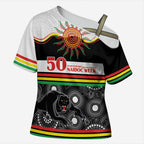 Panthers NAIDOC Week Personalised Cross Shoulder Shirt Aboriginal Torres Strait Islanders Vibe