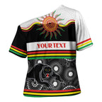 Panthers NAIDOC Week Personalised Cross Shoulder Shirt Aboriginal Torres Strait Islanders Vibe