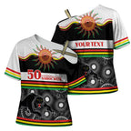 Panthers NAIDOC Week Personalised Cross Shoulder Shirt Aboriginal Torres Strait Islanders Vibe