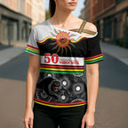 Panthers NAIDOC Week Personalised Cross Shoulder Shirt Aboriginal Torres Strait Islanders Vibe