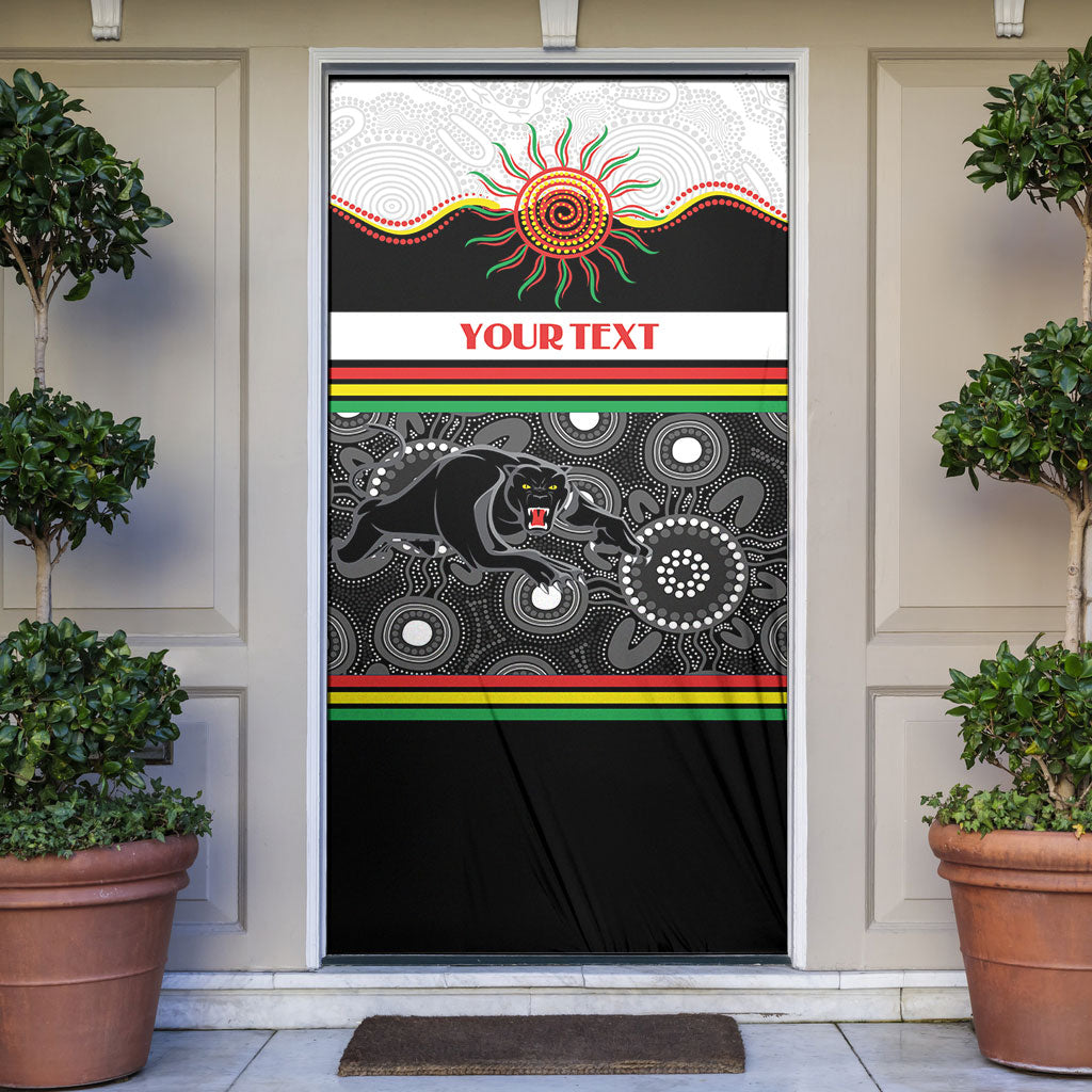 Panthers NAIDOC Week Personalised Door Cover Aboriginal Torres Strait Islanders Vibe