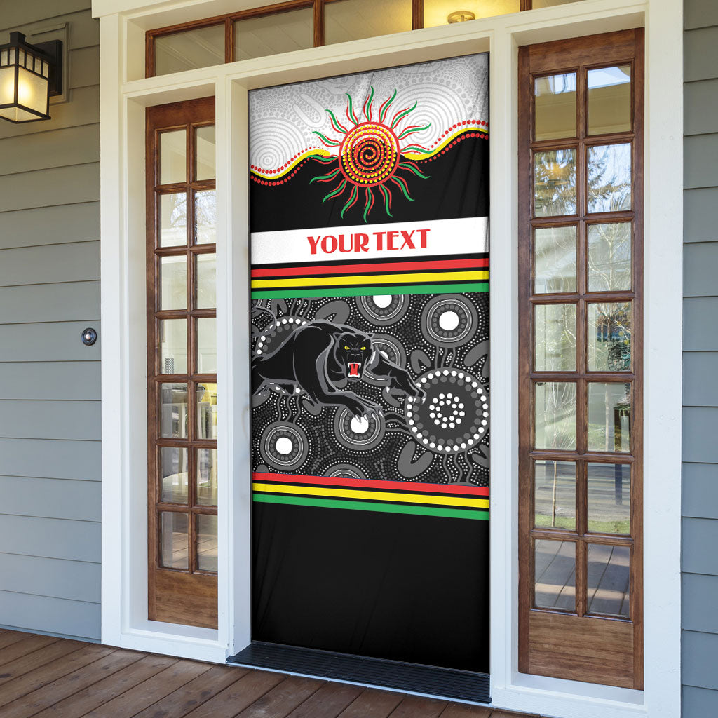 Panthers NAIDOC Week Personalised Door Cover Aboriginal Torres Strait Islanders Vibe