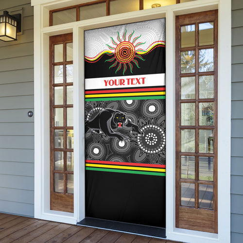 Panthers NAIDOC Week Personalised Door Cover Aboriginal Torres Strait Islanders Vibe