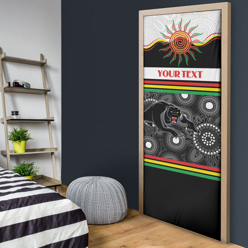 Panthers NAIDOC Week Personalised Door Cover Aboriginal Torres Strait Islanders Vibe