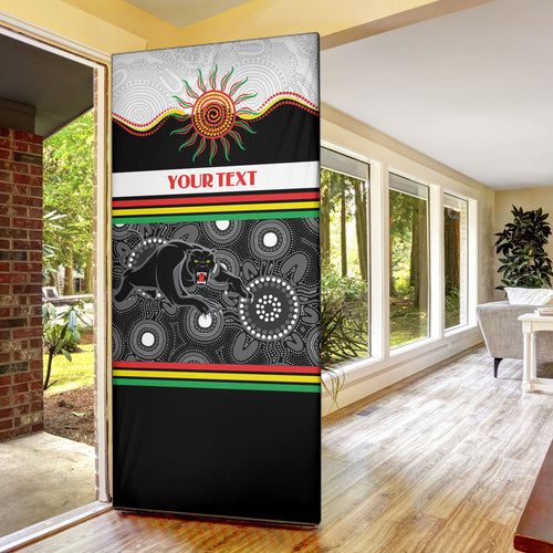 Panthers NAIDOC Week Personalised Door Cover Aboriginal Torres Strait Islanders Vibe