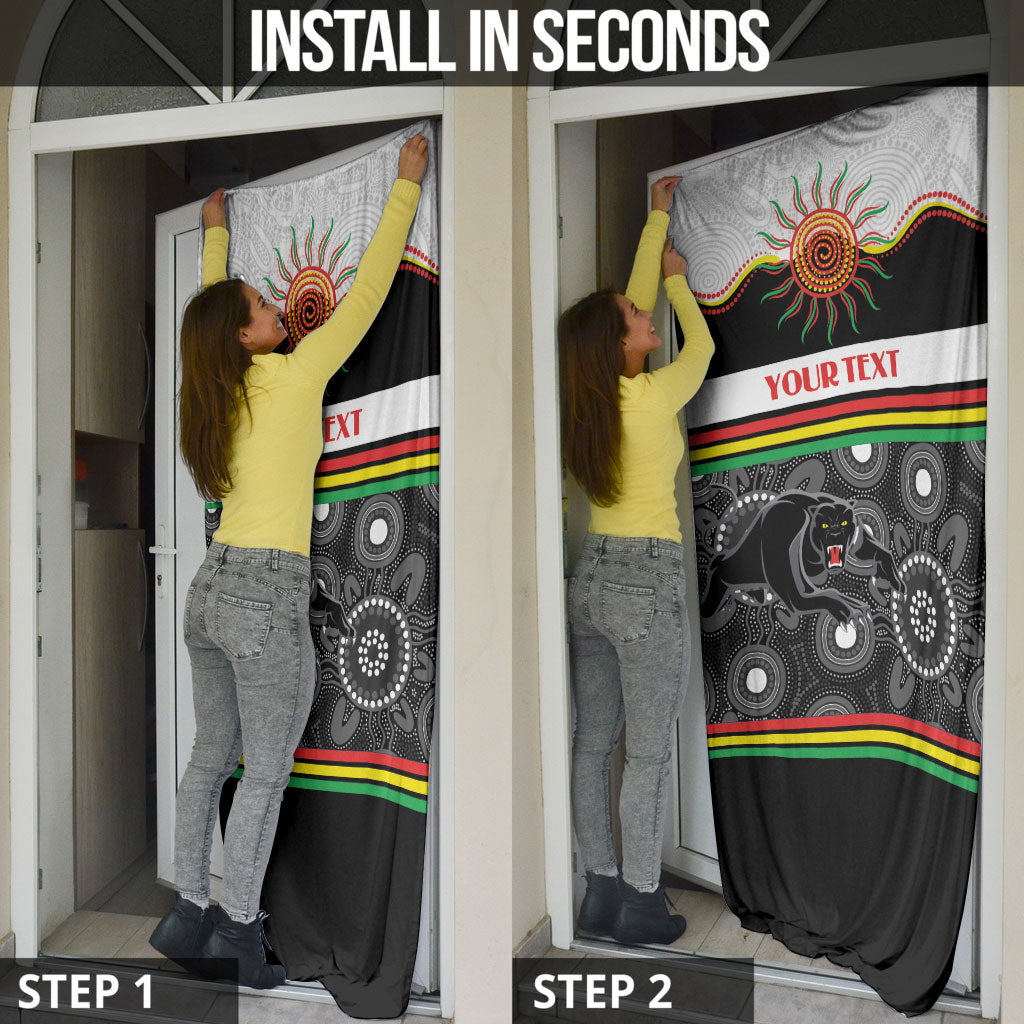 Panthers NAIDOC Week Personalised Door Cover Aboriginal Torres Strait Islanders Vibe