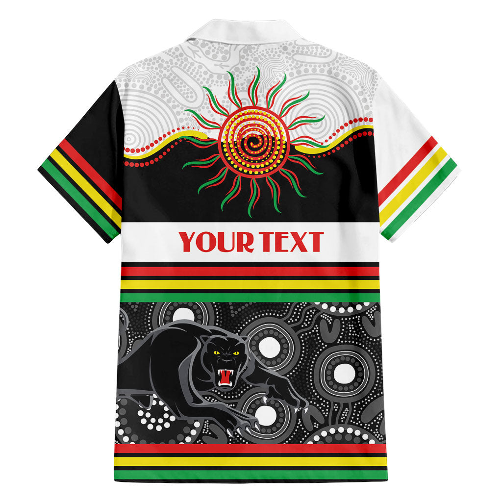 Panthers NAIDOC Week Personalised Family Matching Long Sleeve Bodycon Dress and Hawaiian Shirt Aboriginal Torres Strait Islanders Vibe