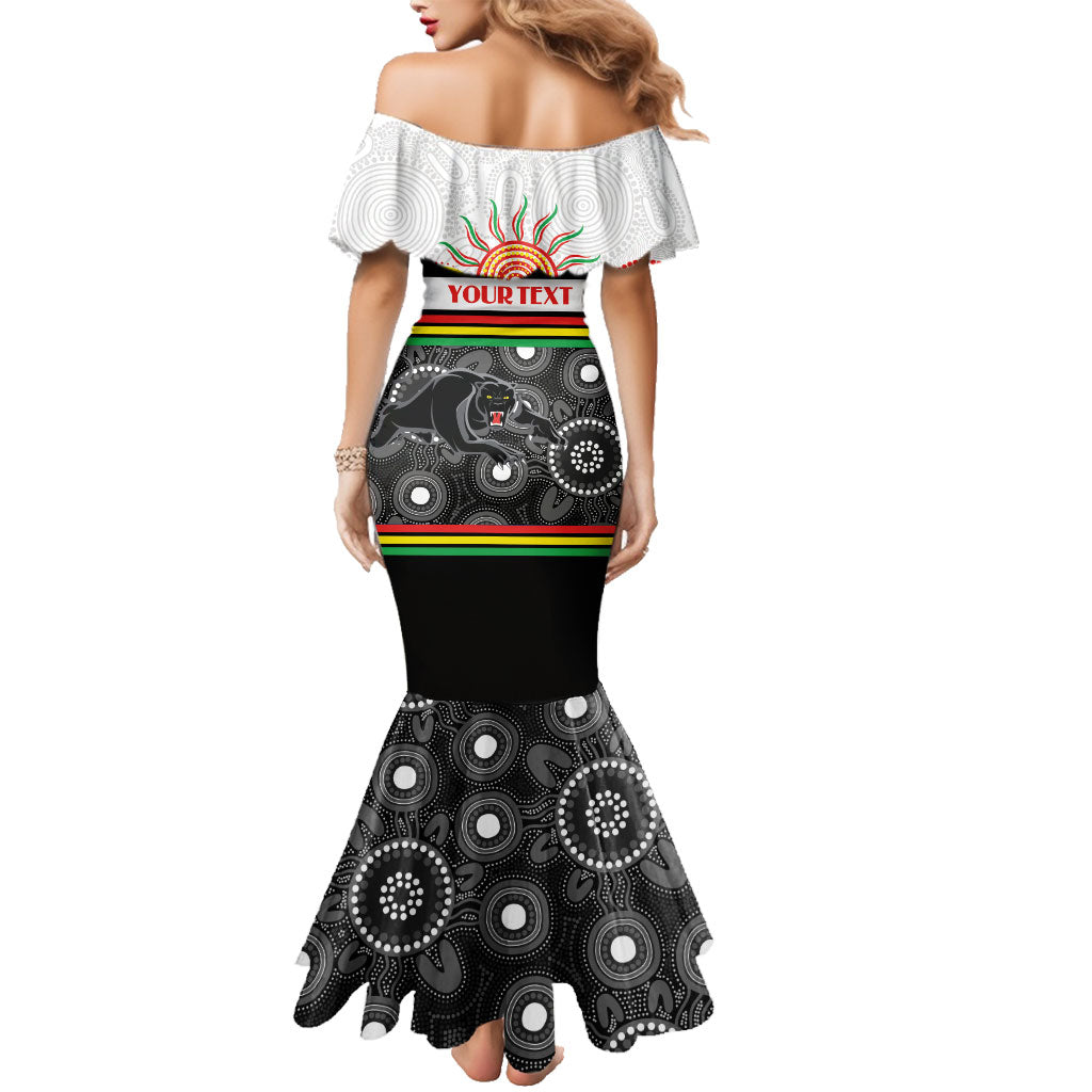 Panthers NAIDOC Week Personalised Family Matching Mermaid Dress and Hawaiian Shirt Aboriginal Torres Strait Islanders Vibe