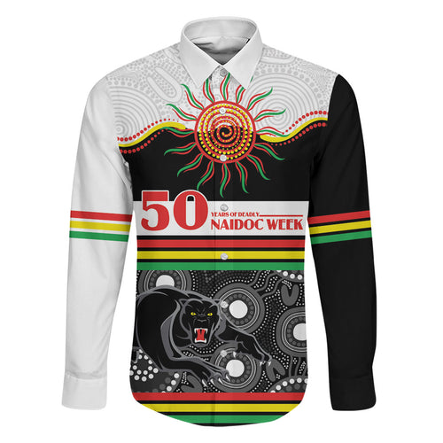 Panthers NAIDOC Week Personalised Family Matching Puletasi and Hawaiian Shirt Aboriginal Torres Strait Islanders Vibe