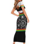 Panthers NAIDOC Week Personalised Family Matching Short Sleeve Bodycon Dress and Hawaiian Shirt Aboriginal Torres Strait Islanders Vibe