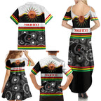 Panthers NAIDOC Week Personalised Family Matching Summer Maxi Dress and Hawaiian Shirt Aboriginal Torres Strait Islanders Vibe