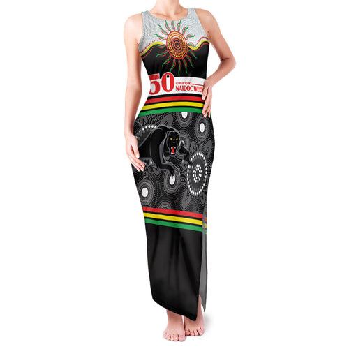 Panthers NAIDOC Week Personalised Family Matching Tank Maxi Dress and Hawaiian Shirt Aboriginal Torres Strait Islanders Vibe