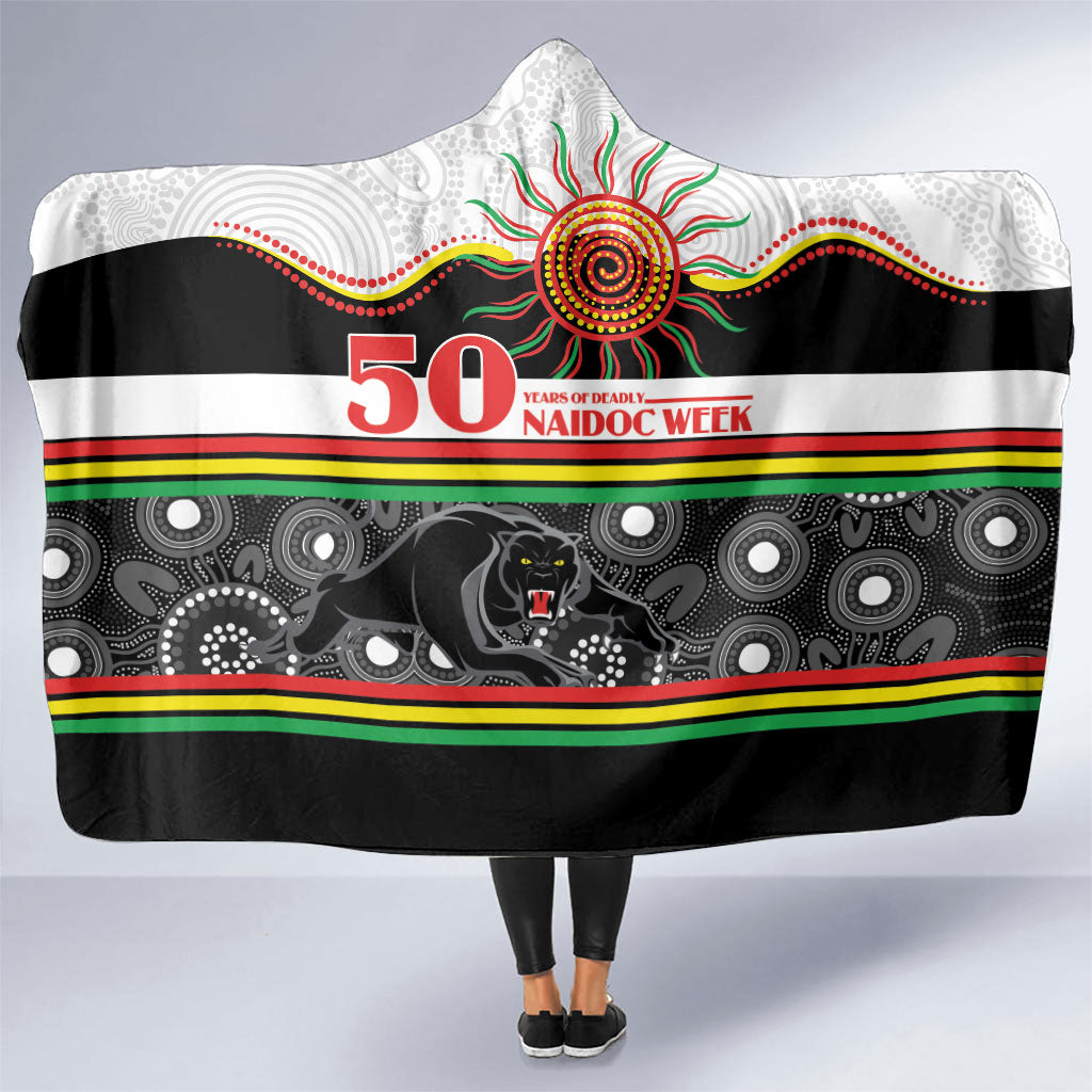 Panthers NAIDOC Week Hooded Blanket Aboriginal Torres Strait Islanders Vibe