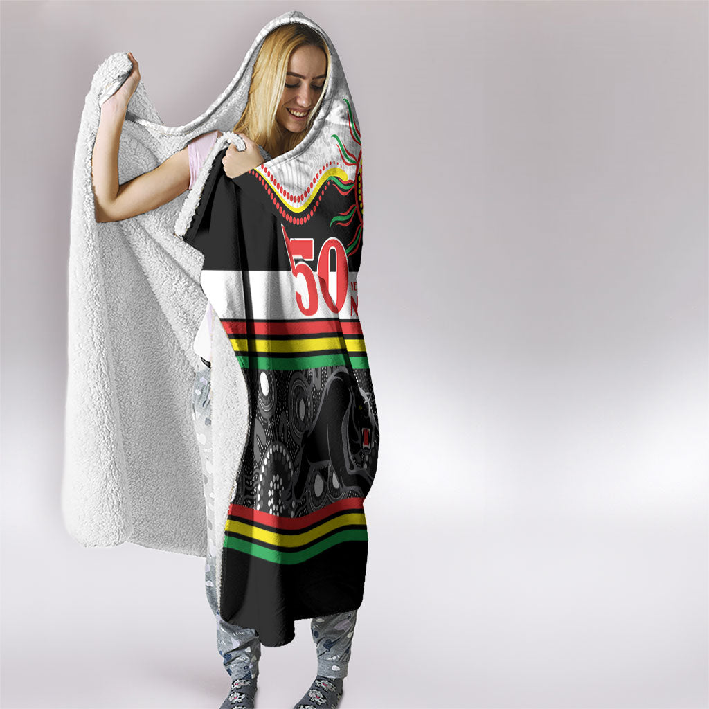 Panthers NAIDOC Week Hooded Blanket Aboriginal Torres Strait Islanders Vibe