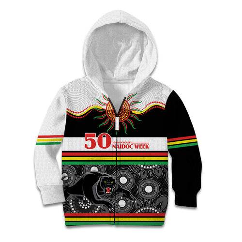 Panthers NAIDOC Week Personalised Kid Hoodie Aboriginal Torres Strait Islanders Vibe