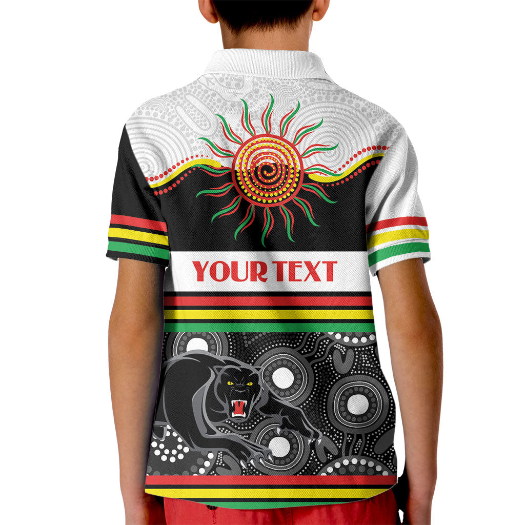 Panthers NAIDOC Week Personalised Kid Polo Shirt Aboriginal Torres Strait Islanders Vibe