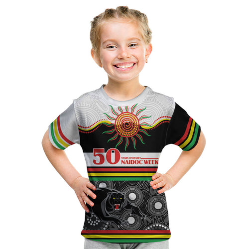 Panthers NAIDOC Week Personalised Kid T Shirt Aboriginal Torres Strait Islanders Vibe