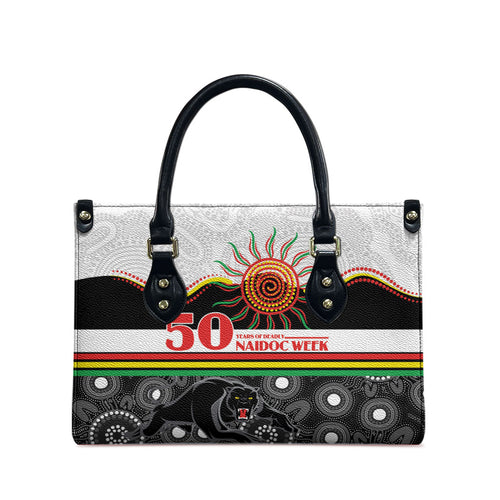 Panthers NAIDOC Week Leather Bag Aboriginal Torres Strait Islanders Vibe