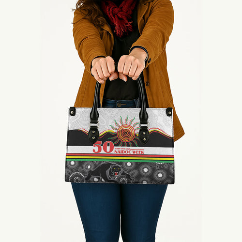 Panthers NAIDOC Week Leather Bag Aboriginal Torres Strait Islanders Vibe