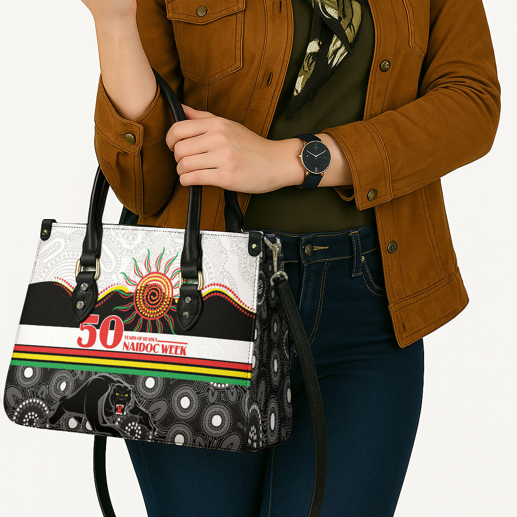 Panthers NAIDOC Week Leather Bag Aboriginal Torres Strait Islanders Vibe