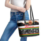 Panthers NAIDOC Week Leather Tote Bag Aboriginal Torres Strait Islanders Vibe