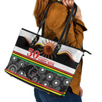 Panthers NAIDOC Week Leather Tote Bag Aboriginal Torres Strait Islanders Vibe