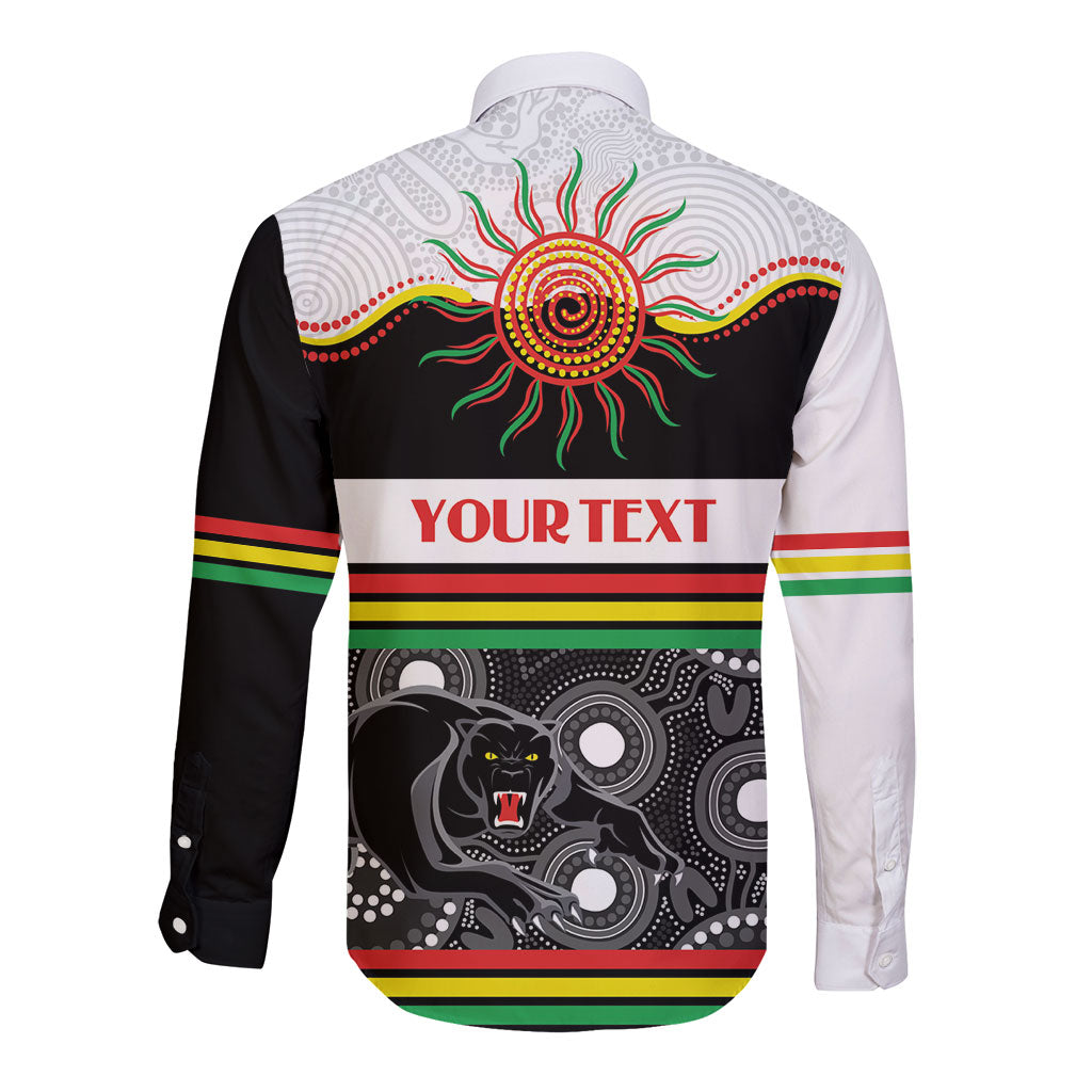 Panthers NAIDOC Week Personalised Long Sleeve Button Shirt Aboriginal Torres Strait Islanders Vibe