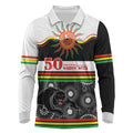 Panthers NAIDOC Week Personalised Long Sleeve Polo Shirt Aboriginal Torres Strait Islanders Vibe