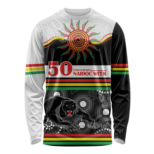 Panthers NAIDOC Week Personalised Long Sleeve Shirt Aboriginal Torres Strait Islanders Vibe